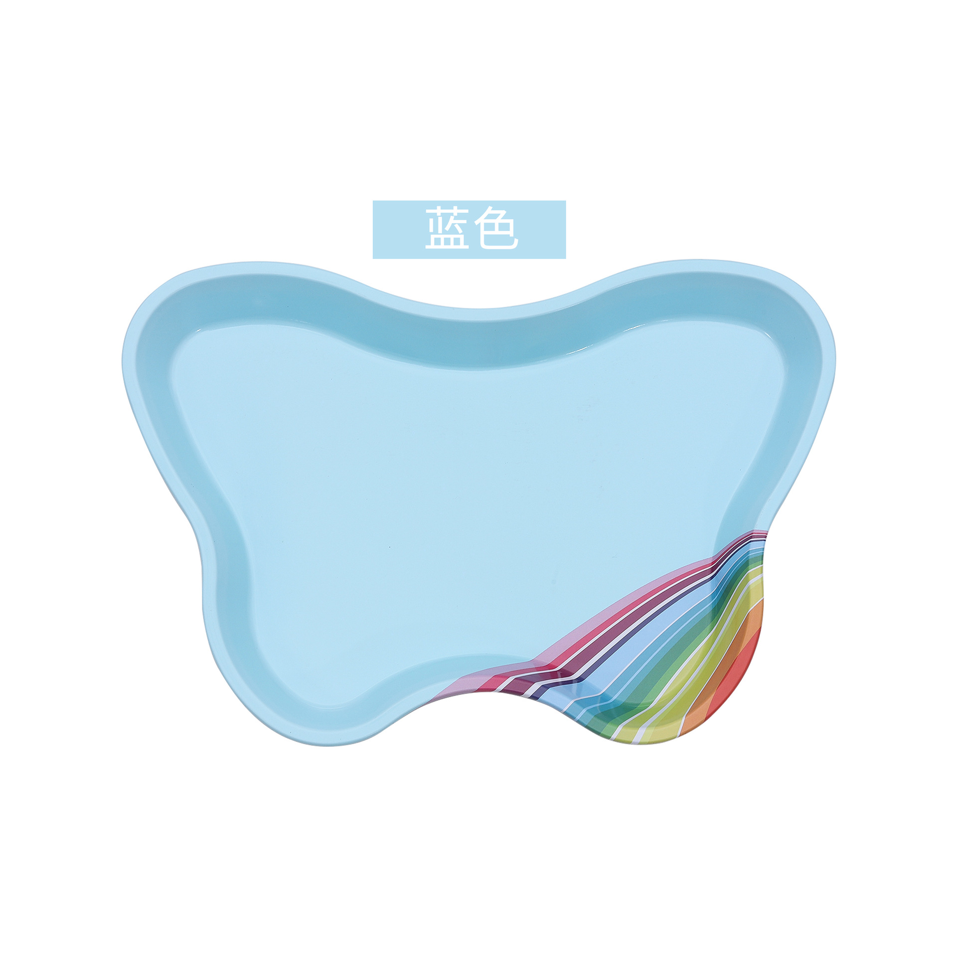 Bandeja en forma de mariposa-azul