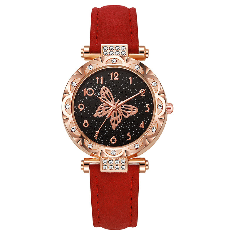 Comercio exterior transfronterizo nuevo reloj de moda moda femenina simple mariposa reloj de cuarzo al por mayor reloj de venta directa