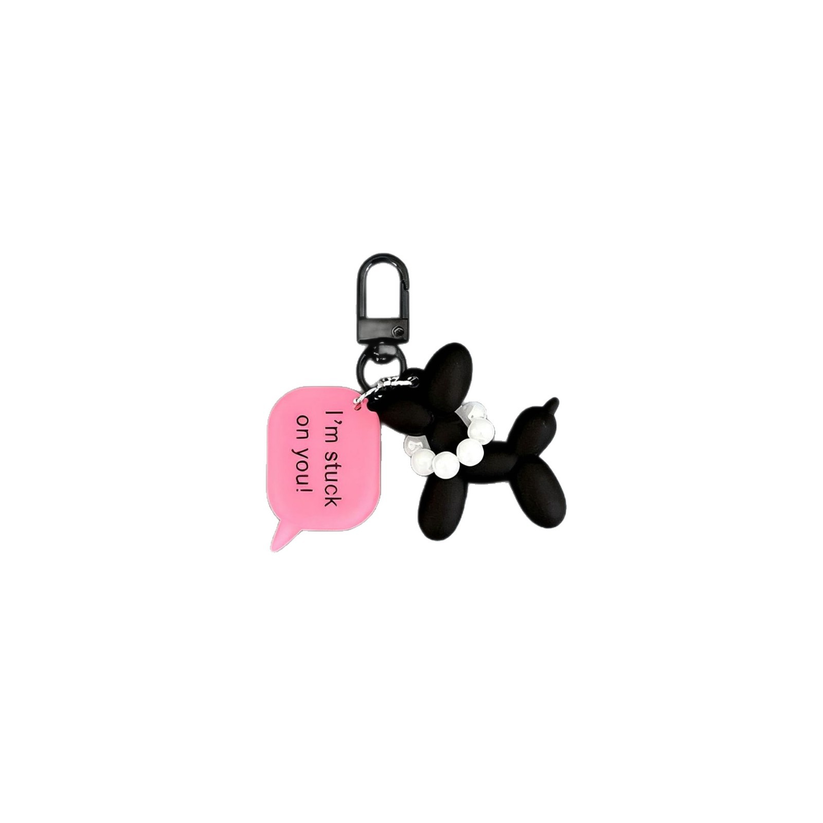 Inswind de alto nivel oscuro globo perro llavero colgante joyería coreano bolsos de alta calidad colgante teléfono móvil