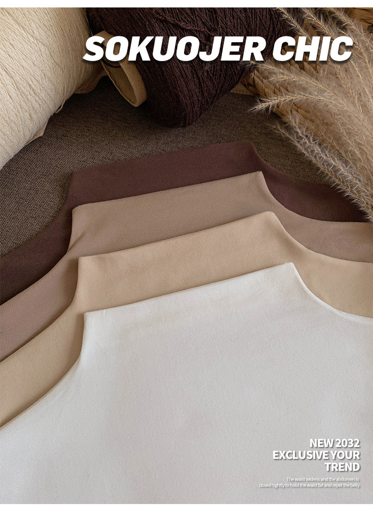 231g Weight Long Sleeve Sleeve Length Pullovers Placket Type Regular Sleeve Sleeve Type Spandex, Polyester Fabric Type Regular Top Length T-shirt Tops Type Holiday, Daily Occasion High Neck Neckline Slim Fit Type Solid Color Pattern Winter, Autumn Season Women's Gender Elegant, Streetwear Style Wholesale Women's Elegant Streetwear Solid Color Long Sleeve Sweaters & Cardigans 27