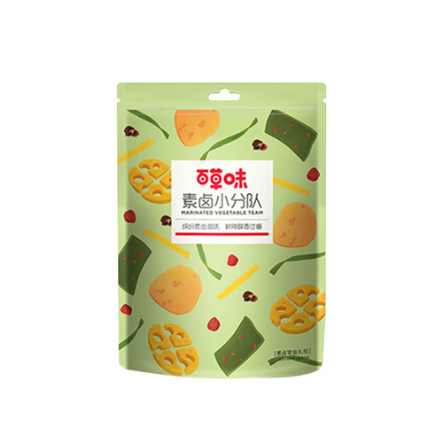 Baicaowei Salted Noodles Small Team 510g Spicy Flavor Wolf Teeth Spicy Potatoes Vegetable Ready-to-Eat Vegetarian Snack