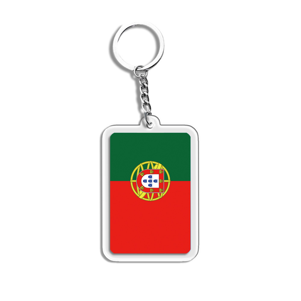 Colgante acrílico bandera nacional personalidad colgante creativo suministro transfronterizo fan decoración colgante conmemorativo llavero