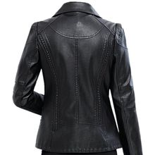 妈妈秋装外套女-岁新款中老年皮衣女短款皮外套 皮夹克