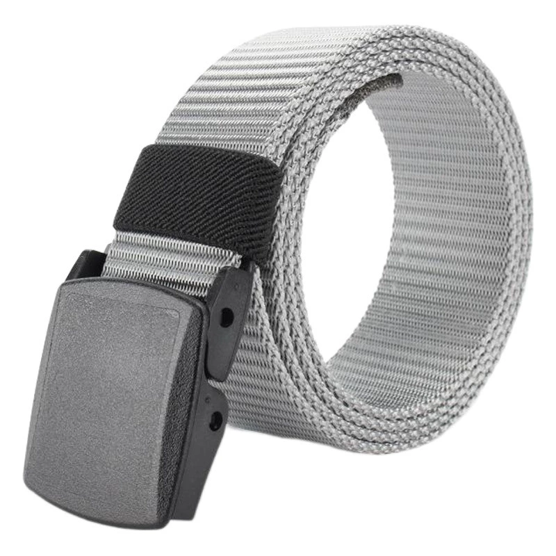 Фабрика поставляет креативный нейлоновый ремень, повседневный простой холщовый ремень с пряжкой без металла, в наличии оптом
