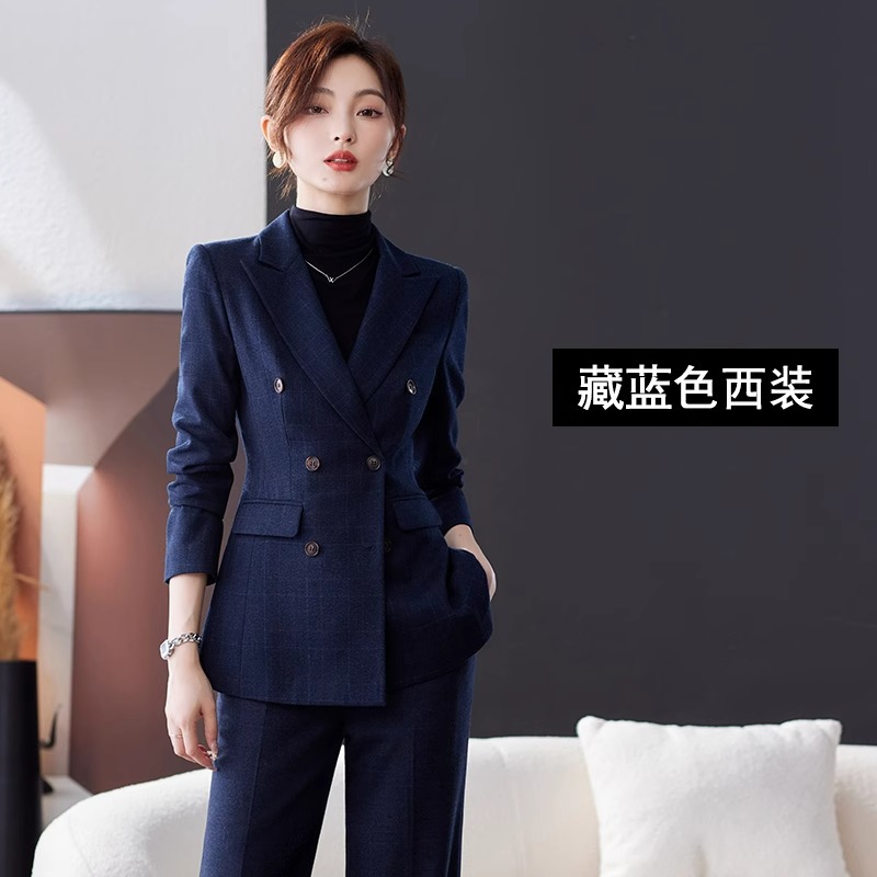 職業服女性ファッションスーツ女性秋冬新型ファッションスーツビジネス交渉作業服コート