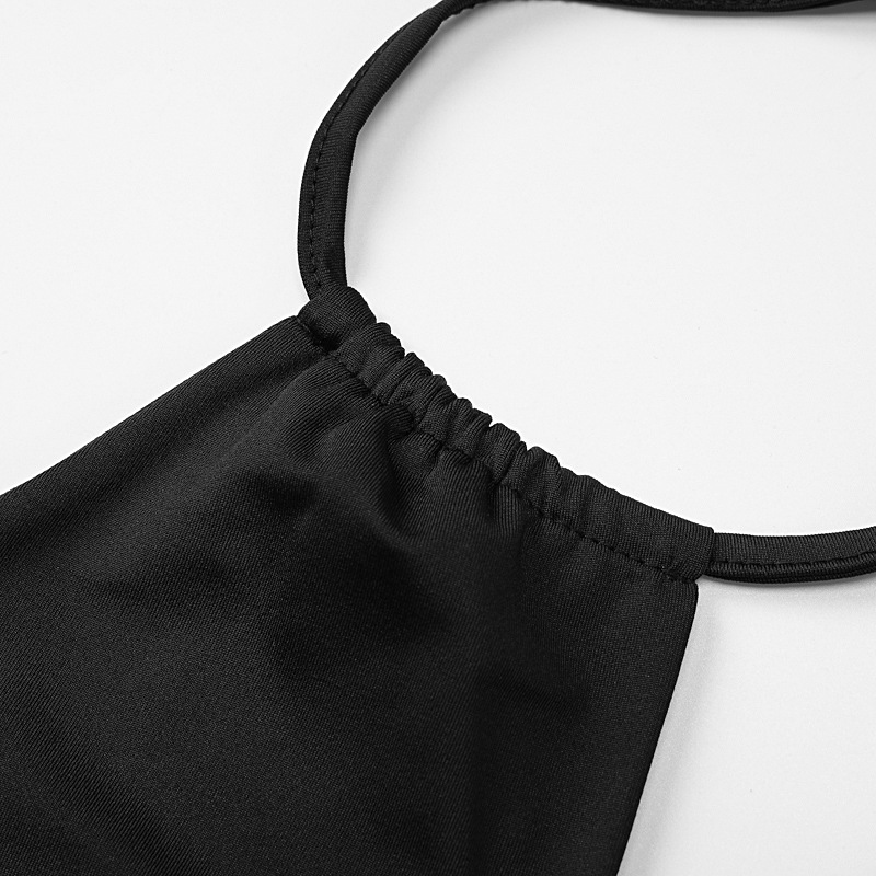 Summer Back Hollow Out Cutout out Strap Split Sling Dress Women Clothing
