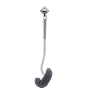 Cepillo de limpieza de inodoros de asiento simple silicona cepillo de limpieza de inodoros de mango largo cepillo de limpieza de inodoros baño cepillo de limpieza de inodoros sin ángulos muertos cepillo de inodoros image 10