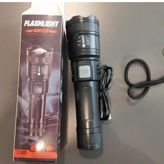 国境を越えた屋外パトロール集光遠射強光懐中電灯携帯充電小型伸縮卸売り汎光P50|undefined