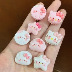 かわいい弓猫 diy クリーム接着剤クリエイティブヘアピングリッパー携帯電話ケースファンクリエイティブ靴バックル素材