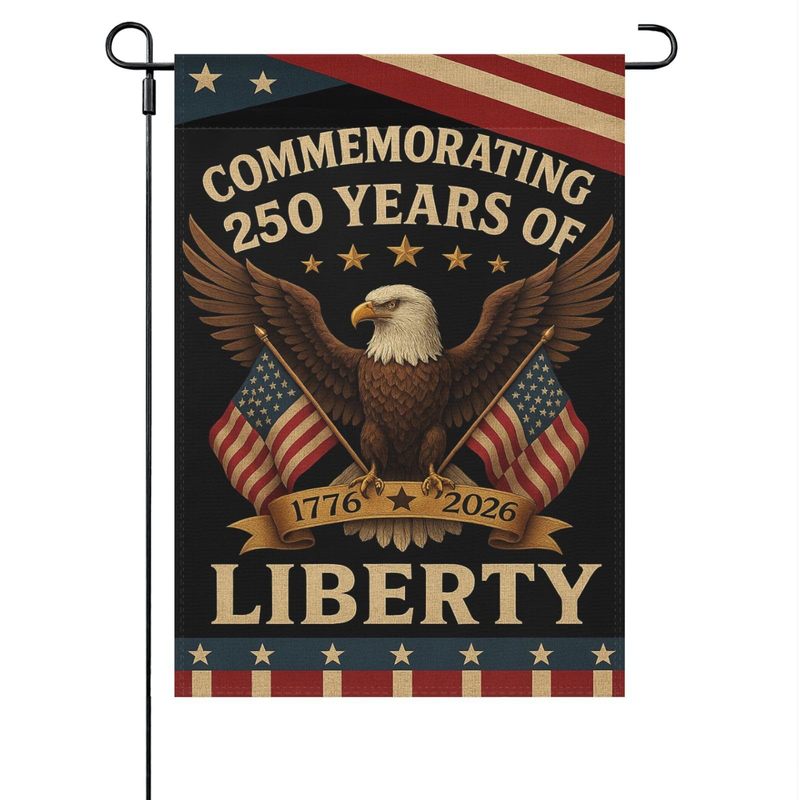 跨境热卖美国250周年花园旗纪念旗帜庭院装饰250 Years America|undefined