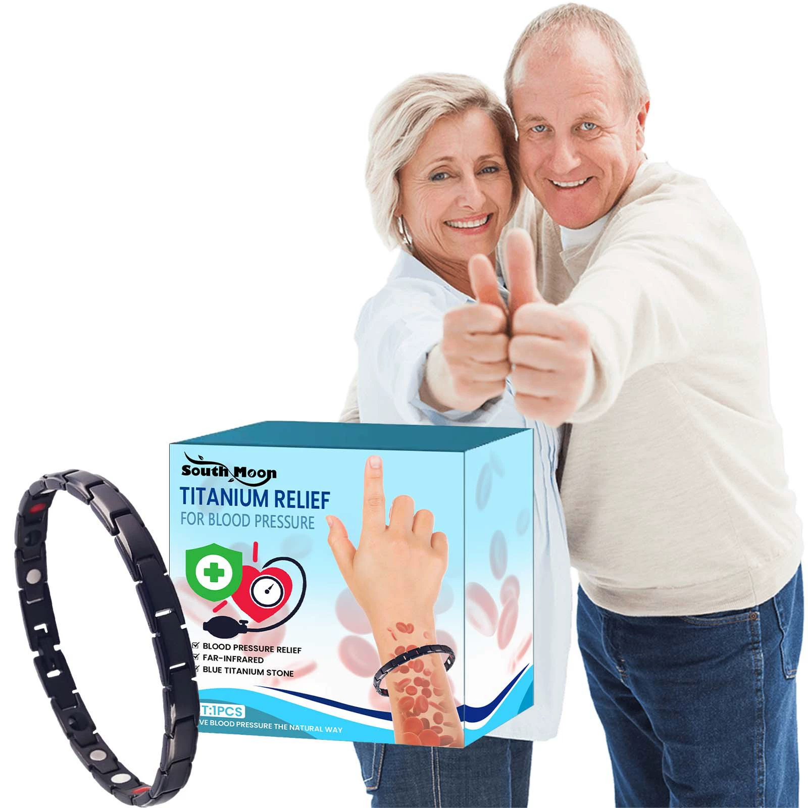 Браслет для ухода за сахаром South Moon снимает головокружение, физический дискомфорт уход за телом Браслет для ухода за сахаром