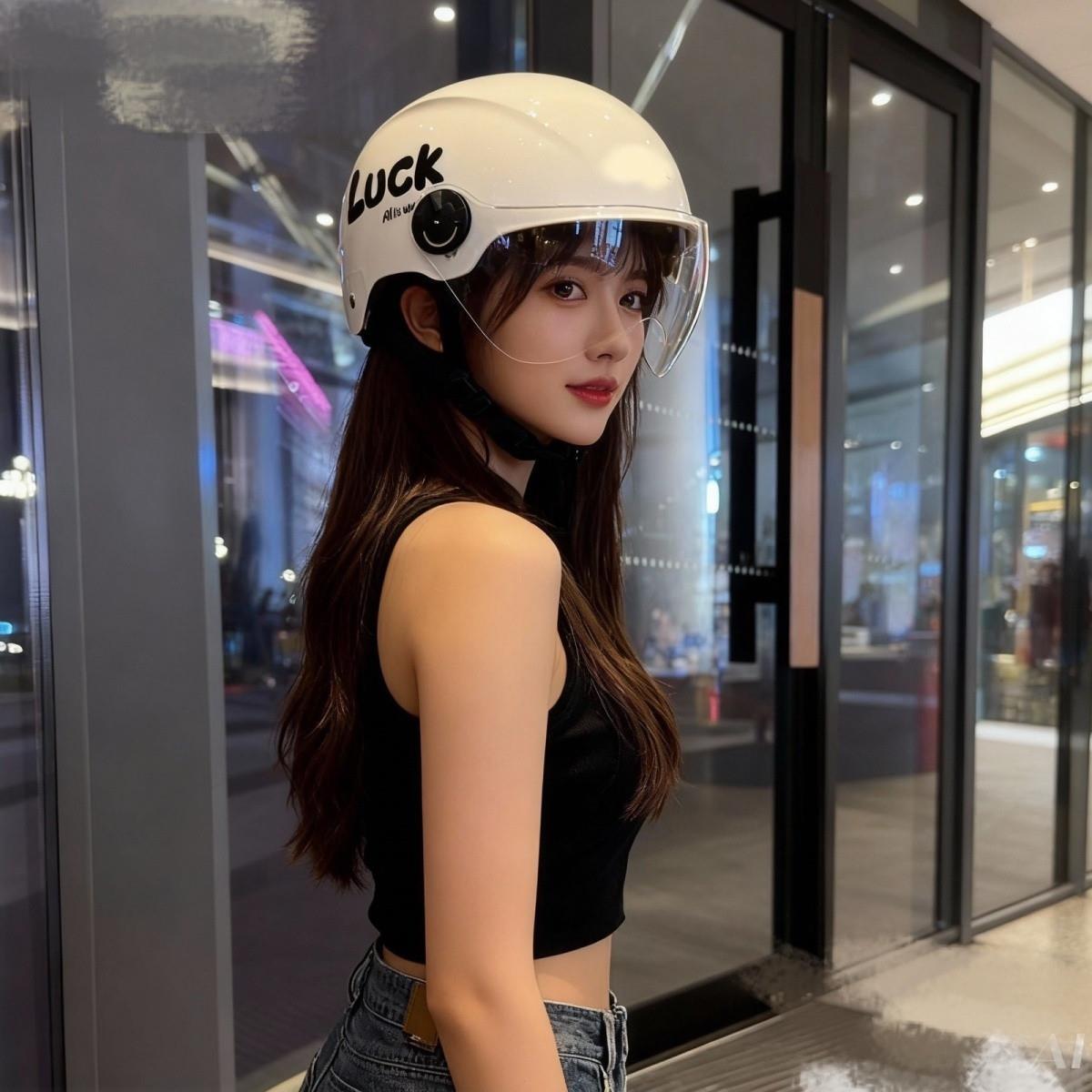 Newly certified electric vehicle helmet for summer, suitable for both men and women, all-season sun protection, motorcycle couple's half helmet, high-end safety helmet