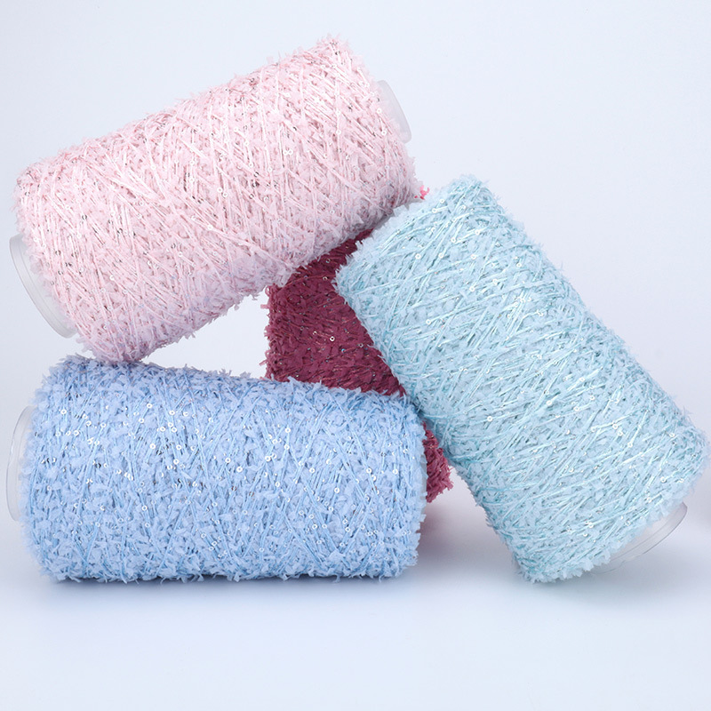 Silk Joy/New Product Cross-Border DIY Hand-Knitted Yarn Ball Butterfly Yarn Sequin Thread Special Price 250 Grams