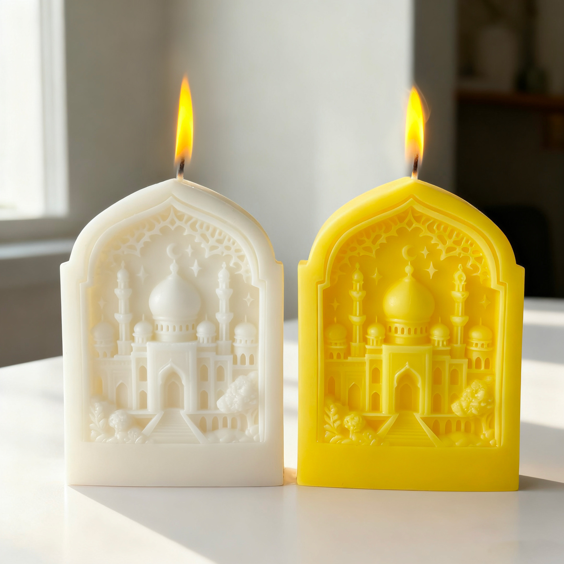 Mond Und Stern Duftkerze Im Orientalischen Architekturstil_voghion.com