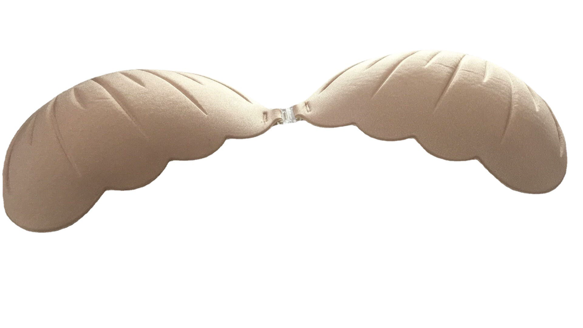 Invisible breathable bra, underwear, straps, increased thickness, front lock