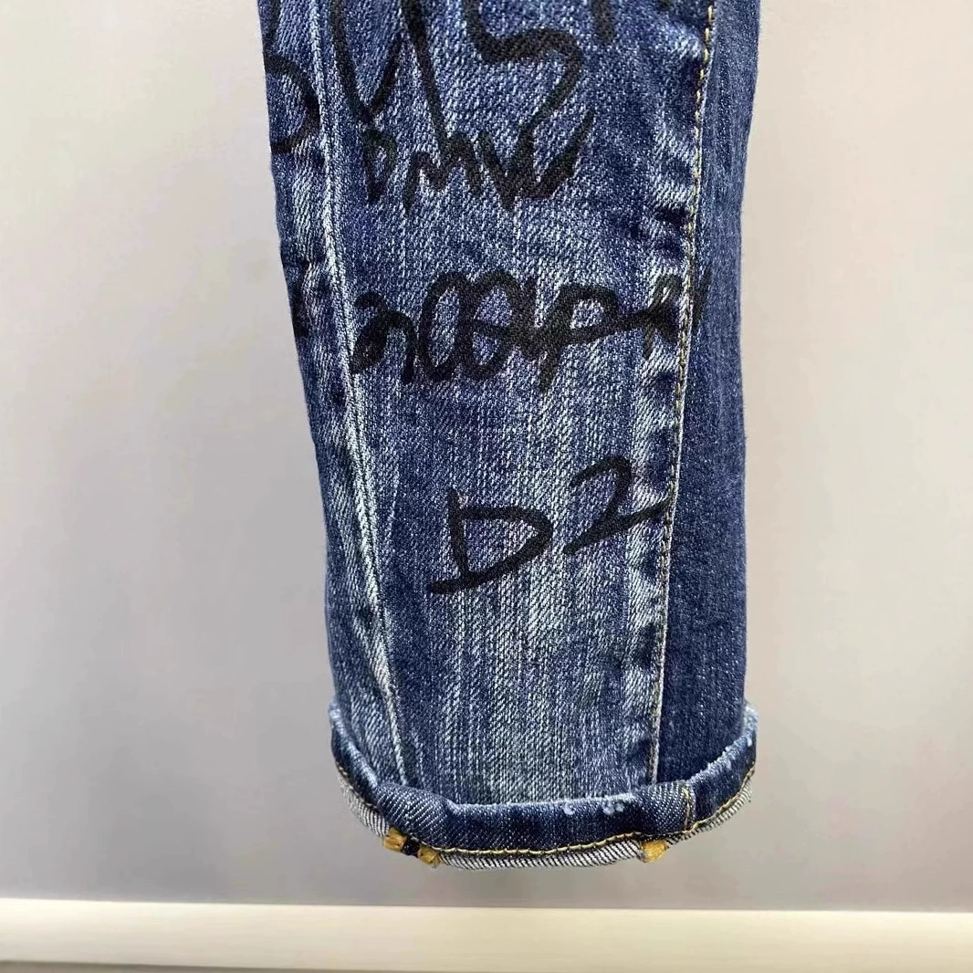 Three dimensional jeans for leisure, slim fit, 2024 years