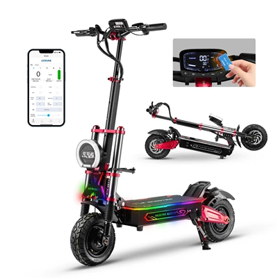 European and American cross-border 6000W high-power off-road dual-drive electric scooter, portable and foldable, two-wheeled, in stock at overseas warehouse