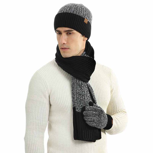 demi-season woolen keep warm set for men and women