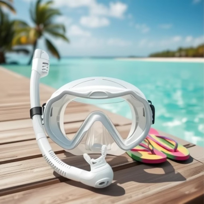 Snorkeling diving goggles suit snorkeling two treasure diving mask full dry goggles breathing tube scuba diving suit
