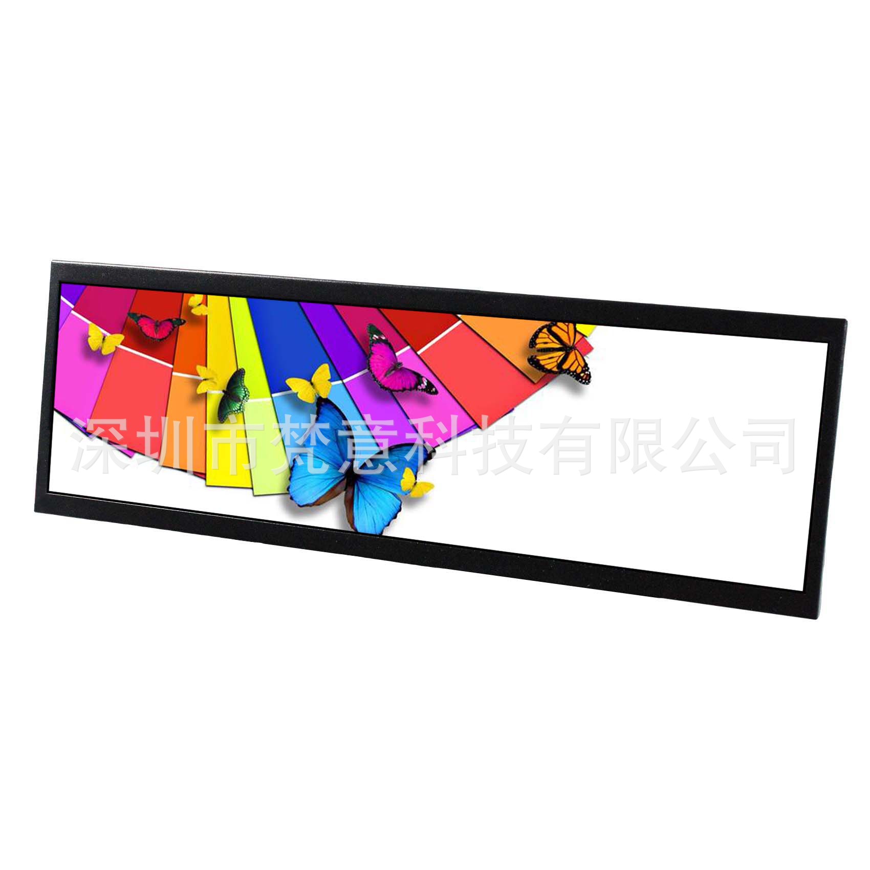 14.5寸2560x720机箱内置条形显示器USB-C 3x120mm风扇机箱显示器