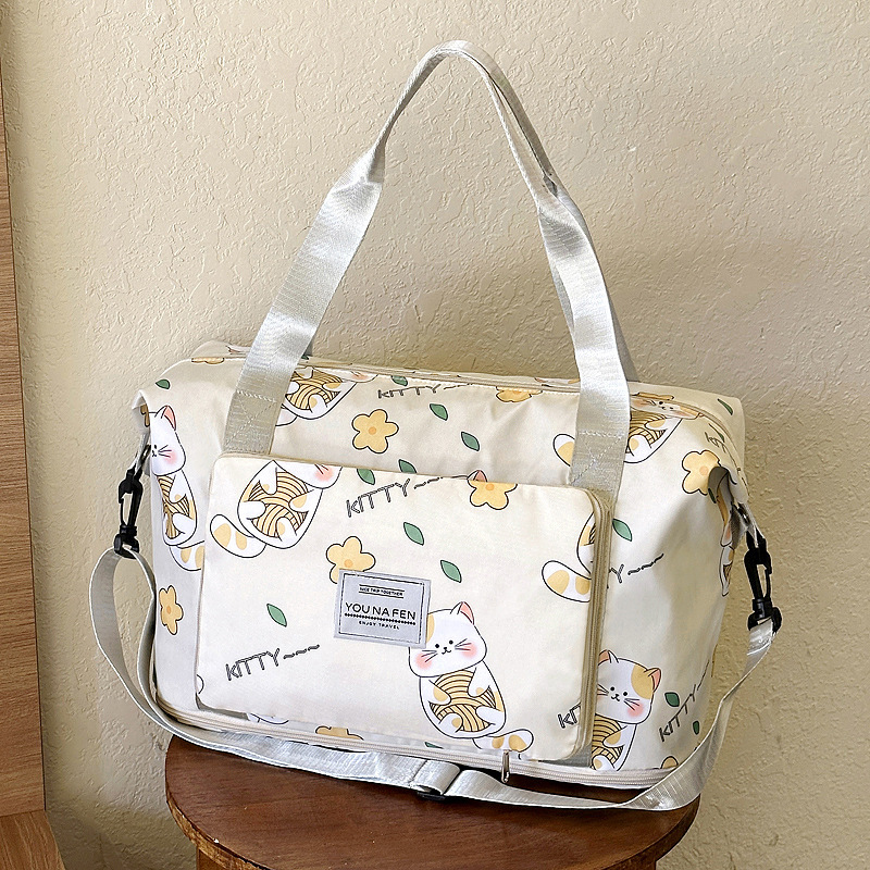 Travel Bag Oxford Cloth Clothing Storage Bag Large Capacity Packing Bag Waterproof Shoulder Travel Luggage Bag