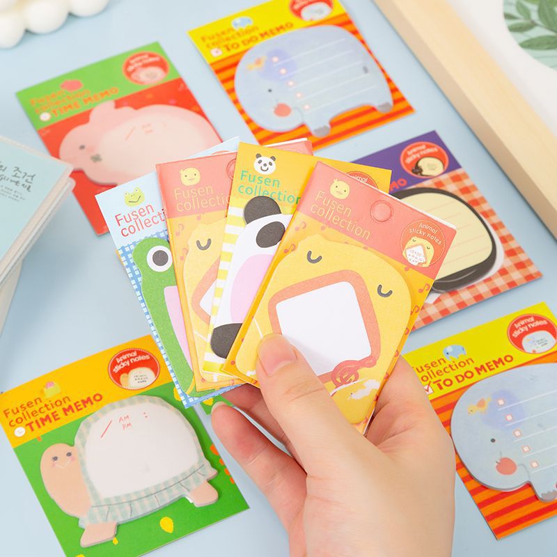Creative Sticky Notes N Times Sticky Notes Cute Cartoon Student Messages Tearable Note Pads Office Message Stickers