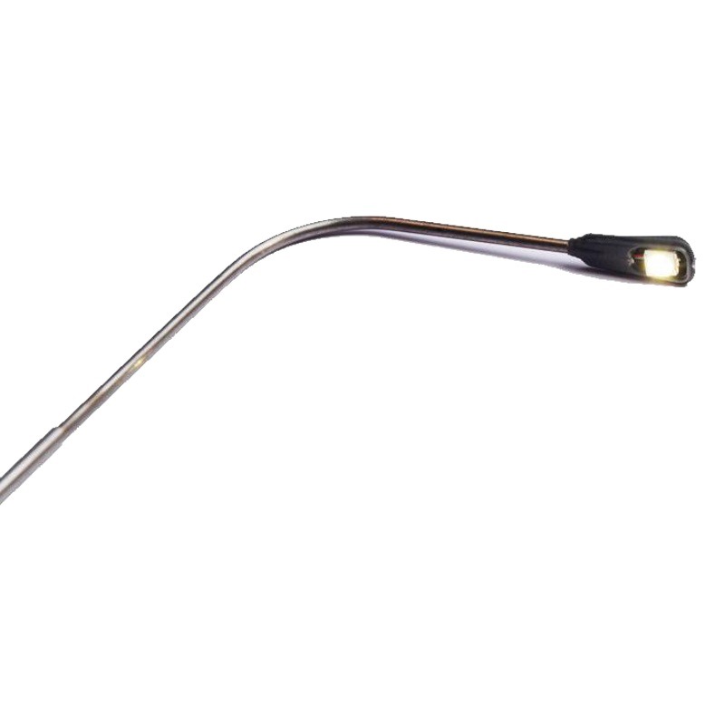 Mini lámpara de la calle del caballo modelo de una sola cabeza luminosa lámpara de calle edificio arena bandeja micro paisaje lámpara luz hecha a mano decoración de la escena