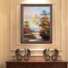 装饰画沙发背景墙画单幅欧式美式现代大气卧室玄关走廊过道挂墙画