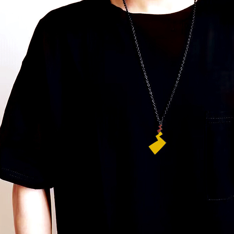 ins japoneses y coreanos lindos colgantes de cola metálica relámpago llaveros bolsas escolares parejas colgantes de moda