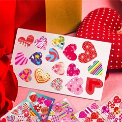 CM2311006兒童動漫可愛卡通情人節愛心親子互動益智裝飾DIY貼紙
