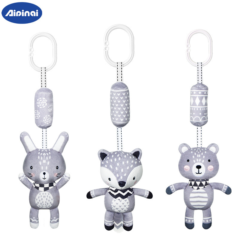 Aipinqi nuevo bebé carillones de viento coche colgante Estilo nórdico juguete cochecito recién nacido felpa animal colgante sonajero