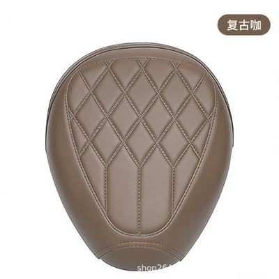 Electric car cushion insulated electric bike seat - retro-coffee-color-water-drop-embossed-front-seat-cover