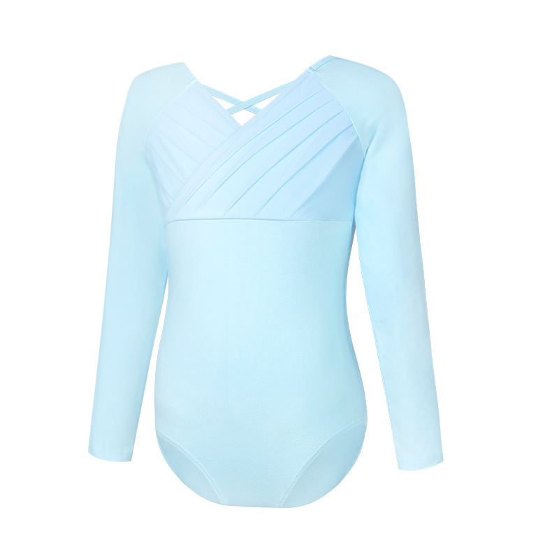 Ropa de baile para niños, primavera y otoño, temperamento de manga larga, ropa de entrenamiento para niñas, danza china, ballet, ropa de gimnasia, ropa de baile