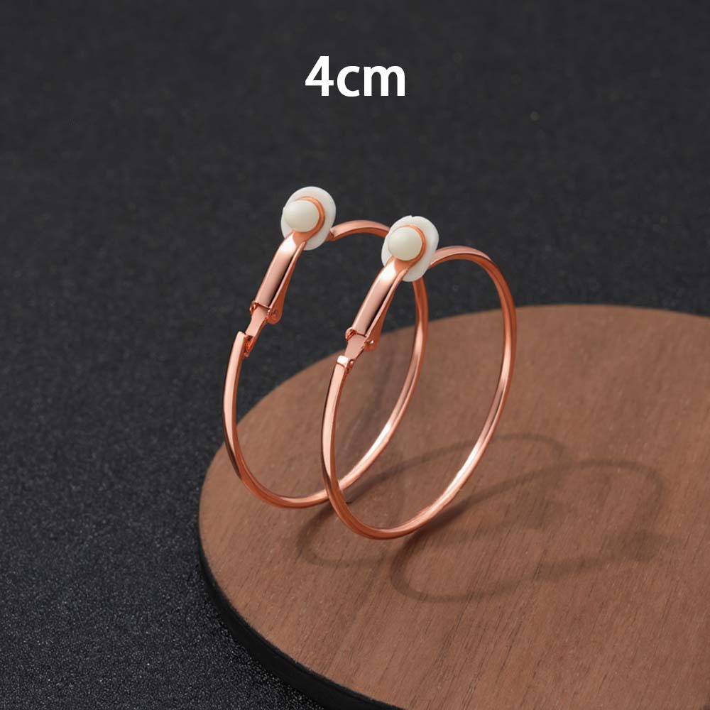 귀없는 4cm 로즈 골드