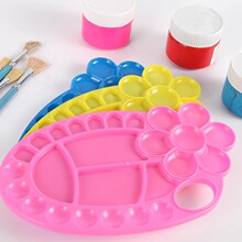 彩盘调色盘美术生DIY椭圆调色板加厚大号水粉水彩国画颜料盘批发