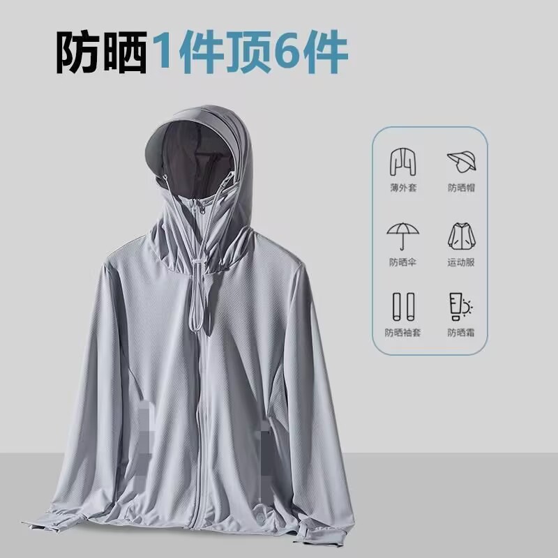 Chaqueta de Protección Solar con Sensación de Hielo para Hombre y Mujer Transpirable para Pesca image 3