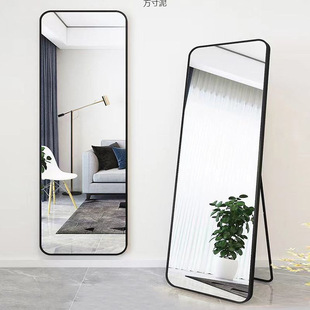 Full-Length Mirror for Bedroom Dressing, Floor Mirror, Wall-Mounted Mirror, Women's Makeup Three-Dimensional Wall-Mounted Large Fitting Mirror Supply Chain