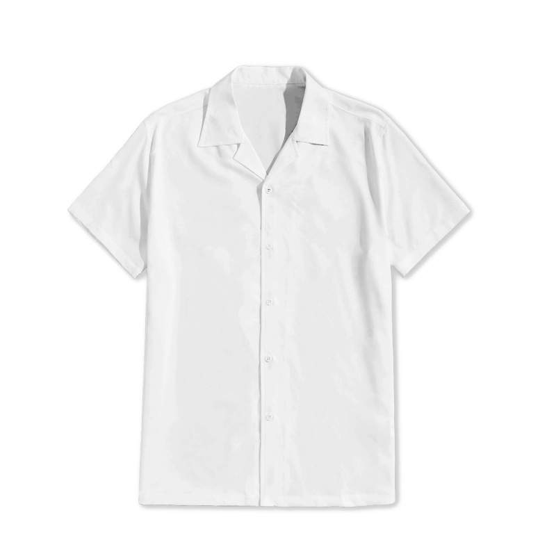 Popular Foreign Trade Item: 3D Printed Shirt, Loose Casual Collared Shirt, Short-Sleeve Men's T-Shirt
