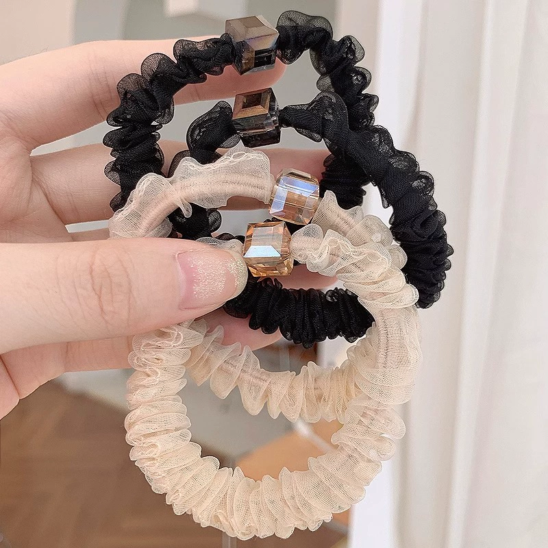 Хаосянь головная лента европейская сетка, резинка для волос, tying hair волос female головной ободок красный шар
