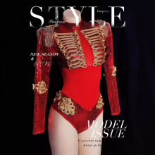 演出服另类黑马猫科技赛博朋克演出服女秀场夜店酒吧