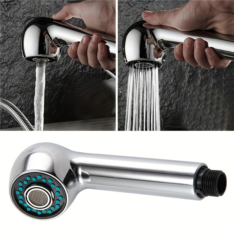Cross-border pipe faucet shower head, kitchen sink, pull-out faucet, splash-proof shower head, factory wholesale pull-out head undefined