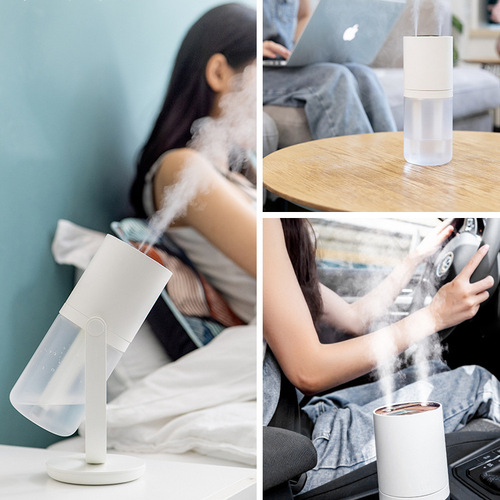 New S07 Wireless Dual Spray Humidifier Multi-mode Rotating Large Capacity Office Car USB Desktop Humidifier