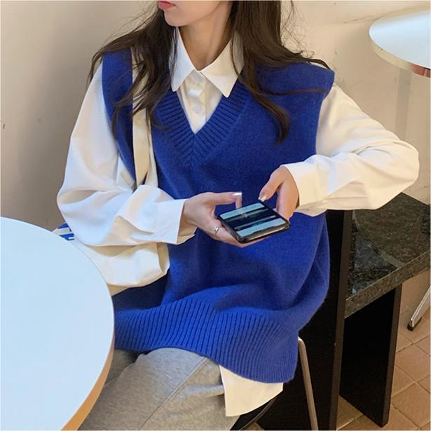파란색