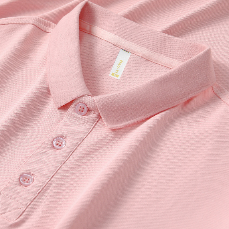 Pink Imitation Cotton Short-Sleeved T-Shirt Women's Summer Work Clothes Polo Shirt Custom Printed Logo Kindergarten Teacher Uniform Pink Imitation Cotton Short-Sleeved T-Shirt Women's Summer Work Clothes Polo Shirt Custom Printed Logo Kindergarten Teacher Uniform