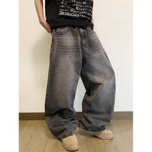 U 15342 Vintage washed men's wide leg jeans ����������ʿ����