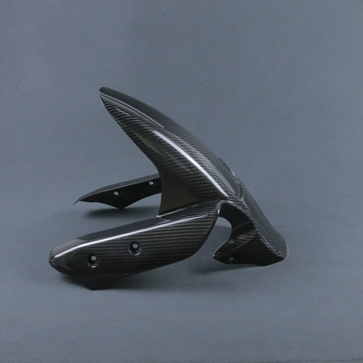 Suitable for Ducati Multistrada 950/1260 motorcycle modified accessories carbon fiber front fender (Motorcycle Fender) - black-dry-carbon-twill-gloss