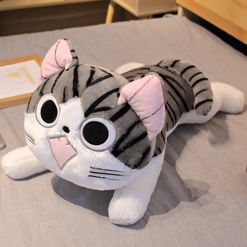 Juguete de peluche de gato de queso Muñeca de gato de queso Almohada Habitación privada Muñeca de gato dulce Regalo de cumpleaños