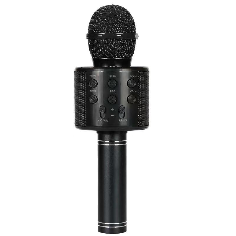Suministro directo de fábrica 858 micrófono Bluetooth audio integrado K Gebao karaoke infantil práctica de canto teléfono móvil micrófono inalámbrico