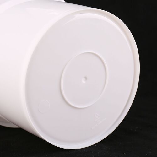 Plastic bucket food-grade sealed transparent handle milk tea packing round bucket thickened small water bucket 5L square bucket 5 liters
