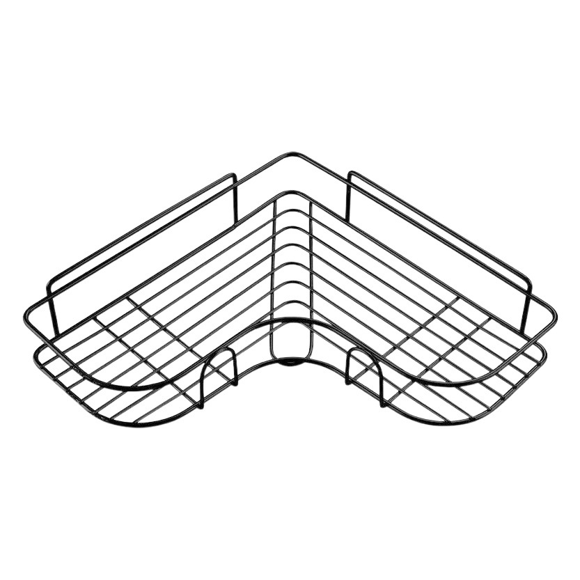 Baño cocina esquina de almacenamiento de rack baño esquina triángulo de almacenamiento rack de hierro ponche-libre ventas directas de la fábrica